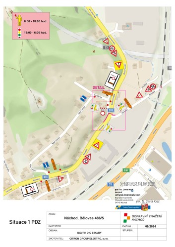 Dopravní omezení v ul. Kladská a okolí – Náchod-Běloves