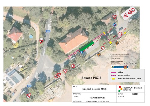 Dopravní omezení v ul. Kladská a okolí – Náchod-Běloves