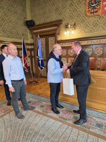 Slavnostní přijetí delegace z partnerského města Persan (Francie)