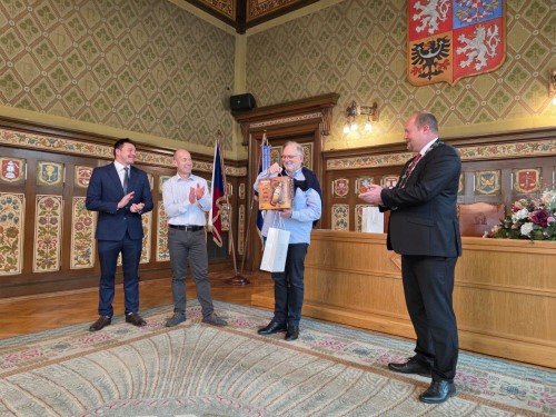 Slavnostní přijetí delegace z partnerského města Persan (Francie)