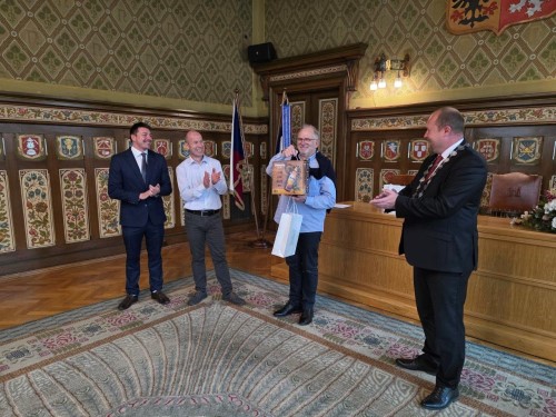 Slavnostní přijetí delegace z partnerského města Persan (Francie)