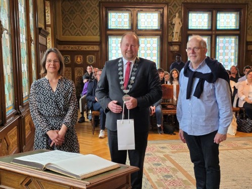 Slavnostní přijetí delegace z partnerského města Persan (Francie)