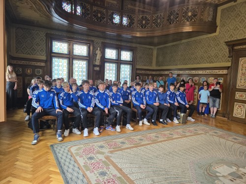 Slavnostní přijetí mladších dorostenců házené HC TJ Náchod na radnici