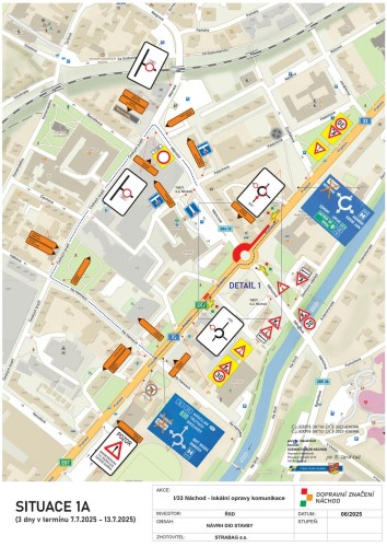 Upozornění na dopravní omezení v Náchodě