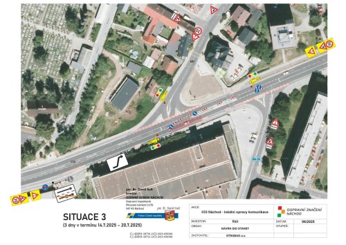 Upozornění na dopravní omezení v Náchodě