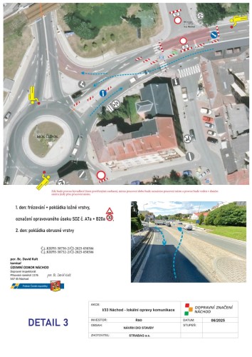 Upozornění na dopravní omezení v Náchodě