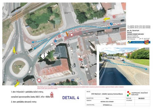 Upozornění na dopravní omezení v Náchodě