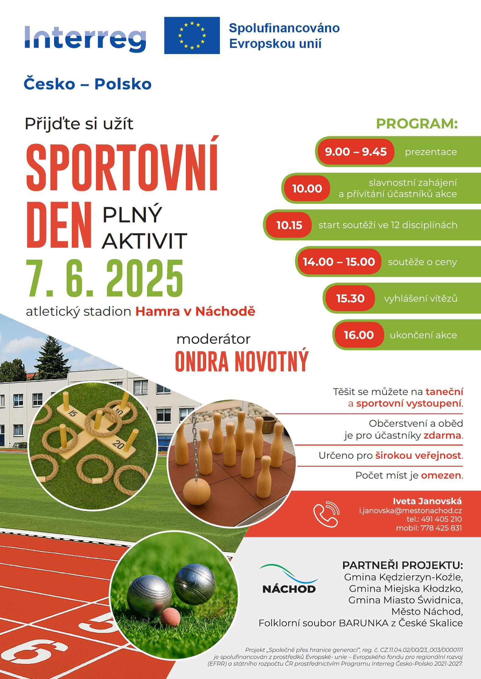 PlakátSportovní den plný aktivit