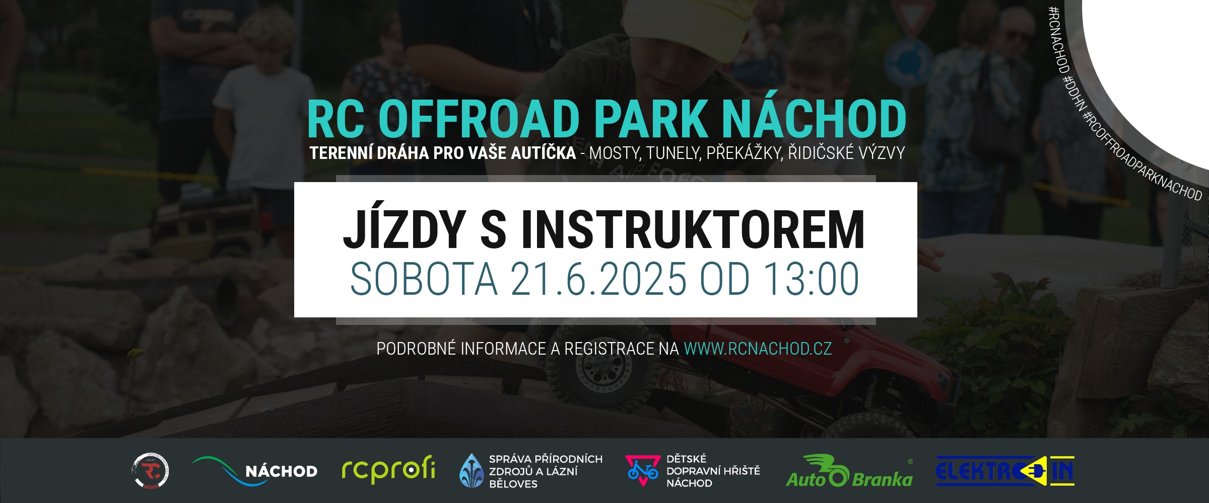 PlakátRC Offroad park Náchod - červnové jízdy s instruktorem
