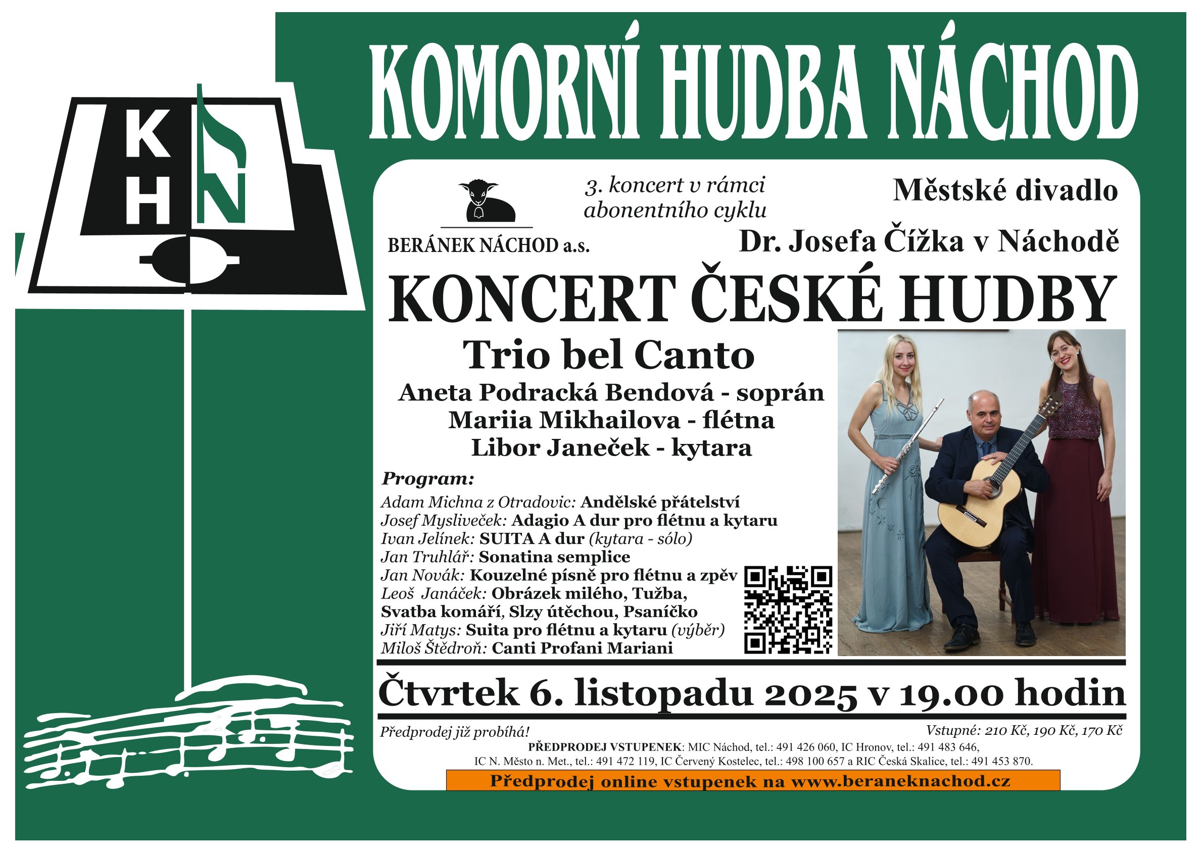 PlakátKoncert české hudby