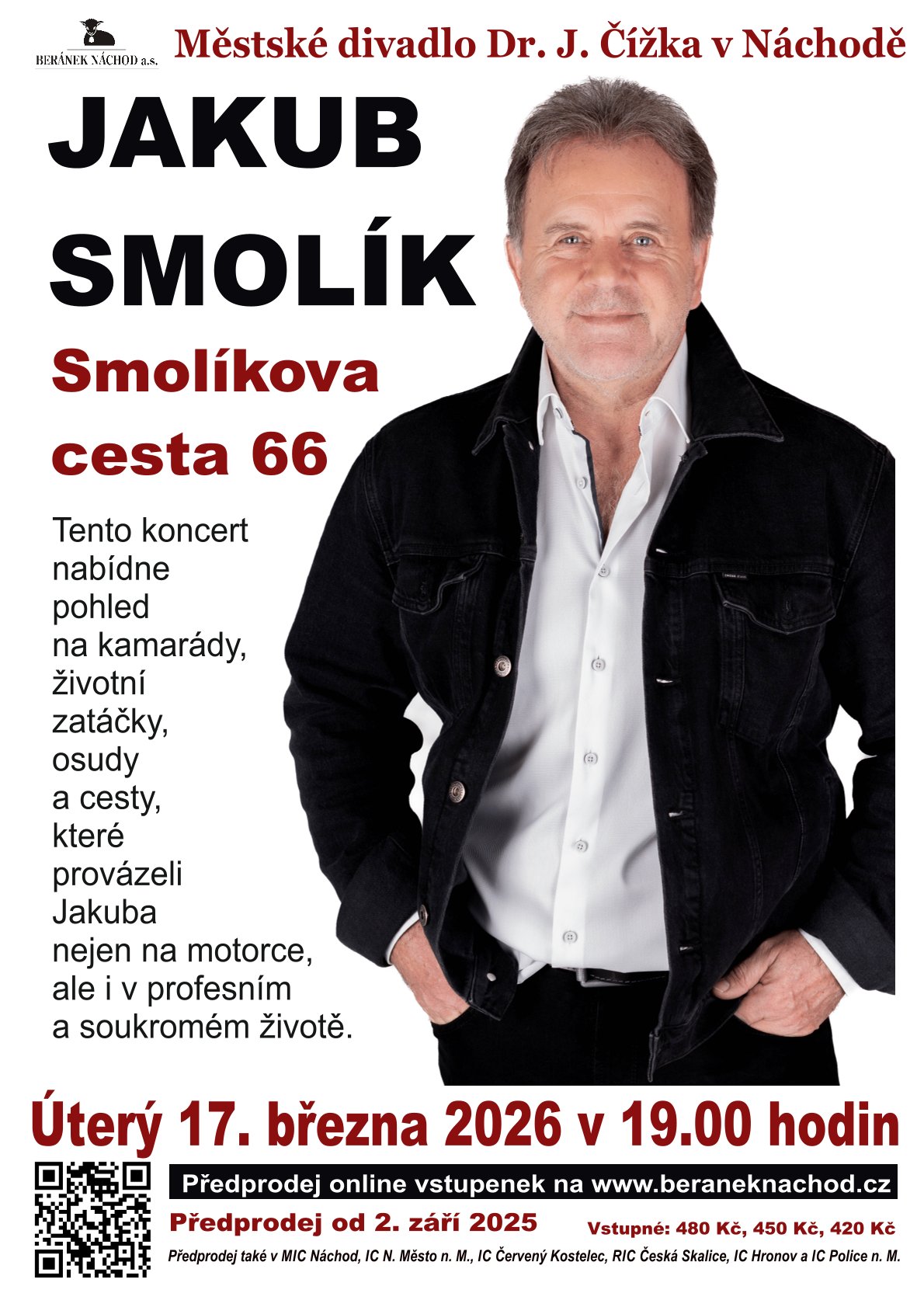 PlakátJakub Smolík - Smolíkova cesta 66
