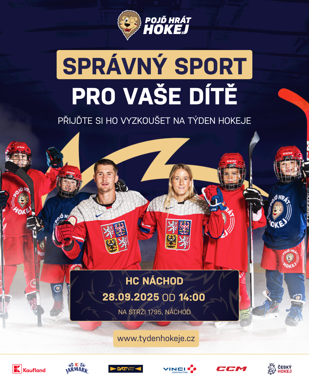 PlakátPojď hrát hokej v Náchodě