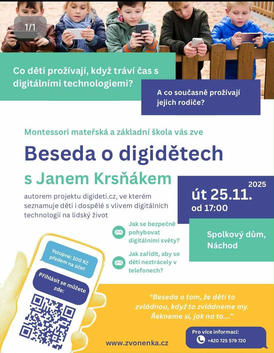 PlakátBeseda o digidětech s Janem Krsňákem