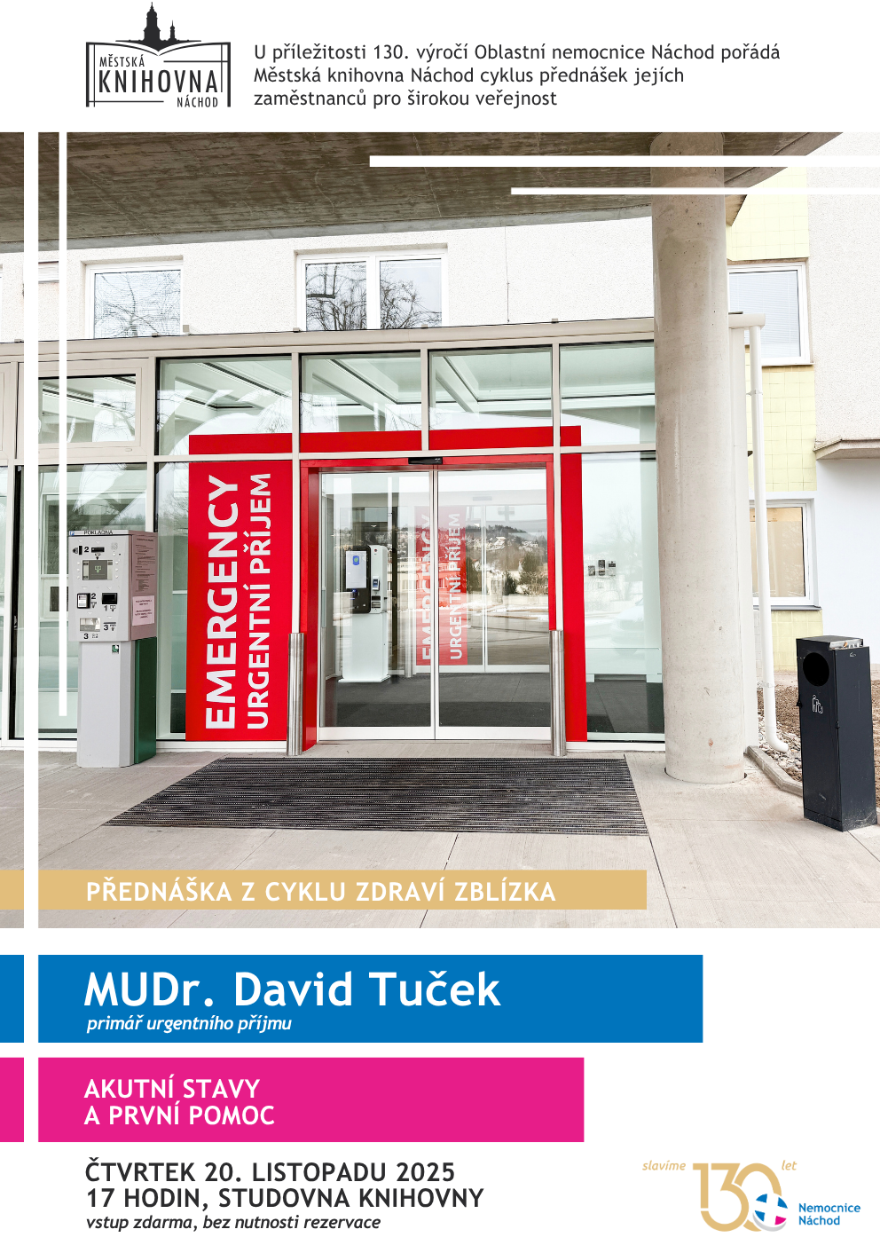 PlakátZdraví zblízka: MUDr. David Tuček