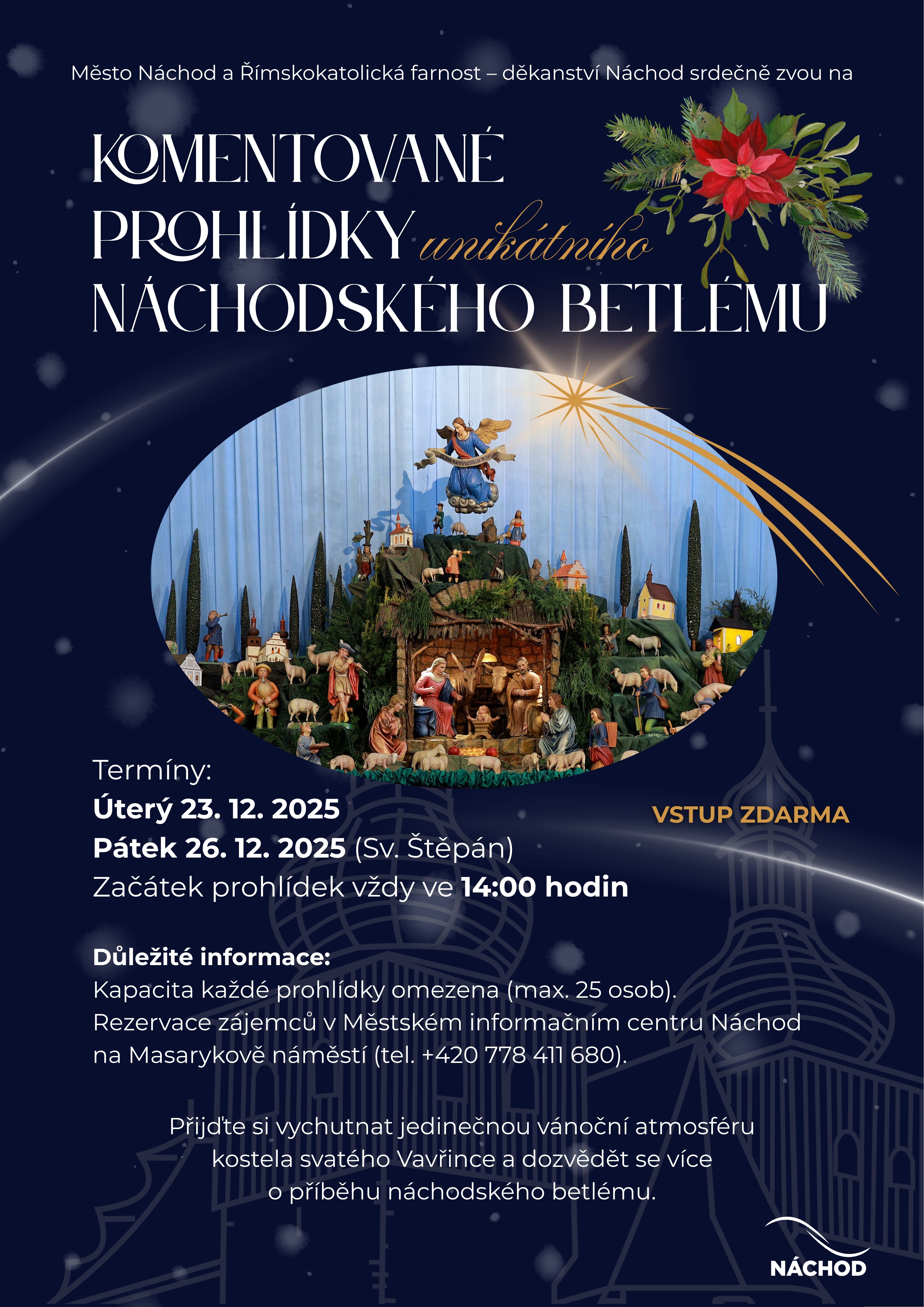 PlakátKomentované prohlídky náchodského betlému