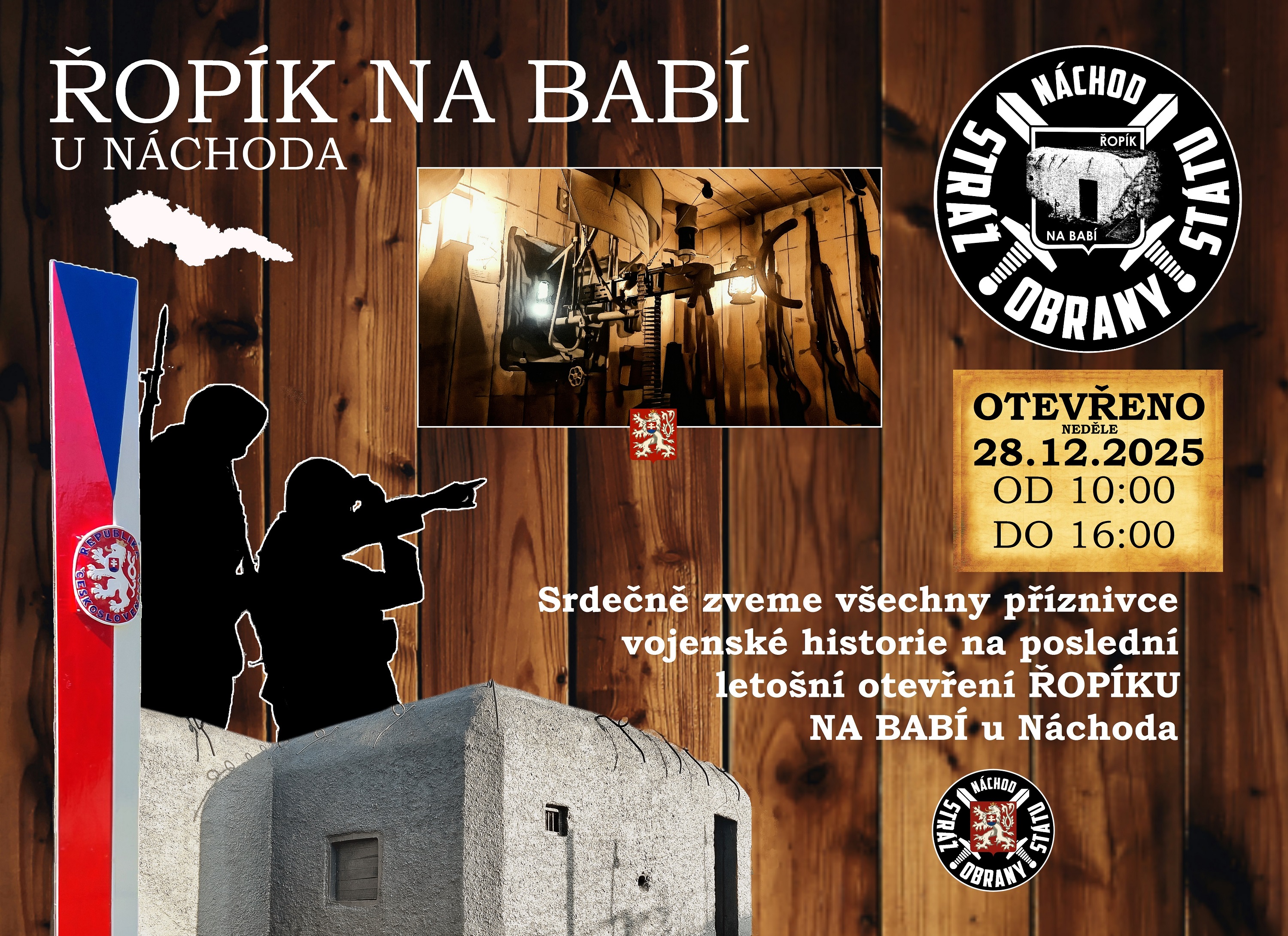 PlakátZimní otevření řopíku na Babí u Náchoda