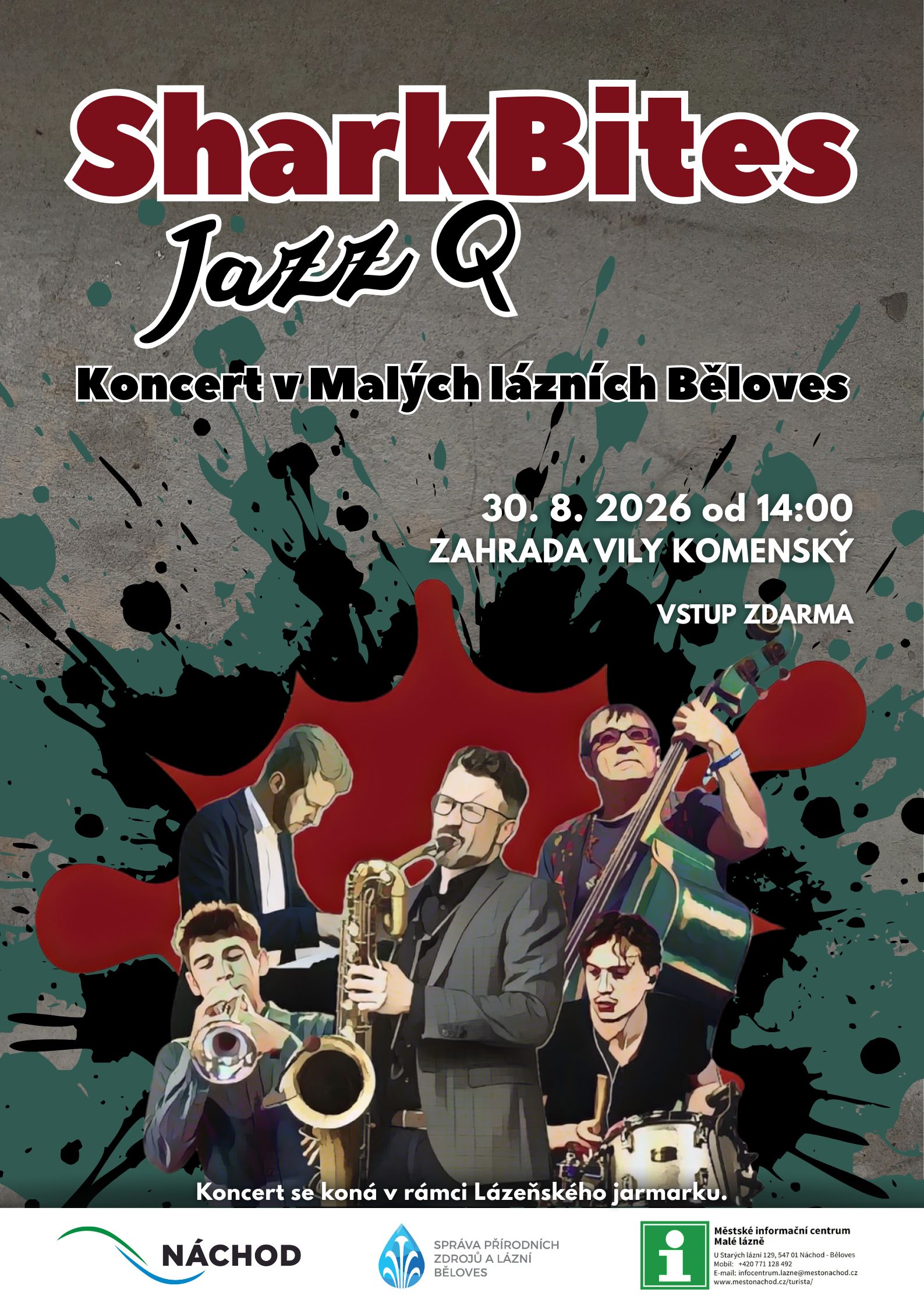 PlakátSharkBites Jazz Q v Malých lázních